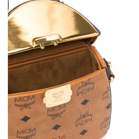 NWOT MCM Mini Stark Pushlock Bag - Picture 4 of 12